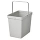 Option: HÅLLBAR Bin, light grey, 22 l