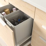 HÅLLBAR Bin, light grey, 35 l