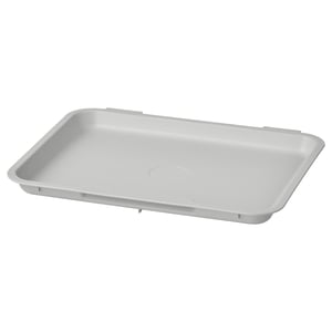 White HÅLLBAR recycling bin lid. Rectangular, stackable, clean design.