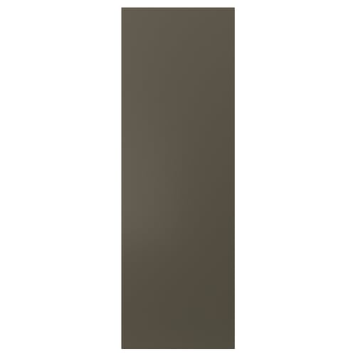 A dark brown rectangular HAVSTORP door. Its smooth surface and clean lines give it a modern look.