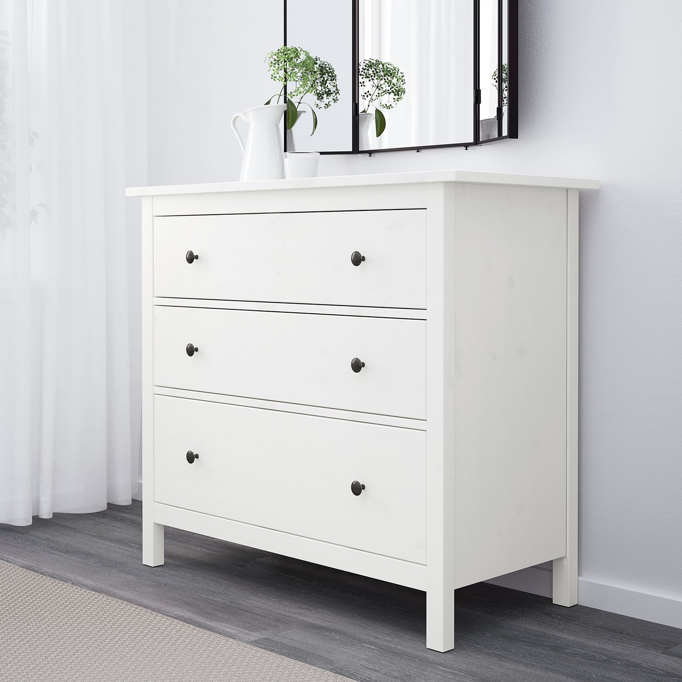 ☆専用☆　IKEA　 HEMNES チェスト HEMNES chest of 3 drawers, white stain, 108x96 cm - IKEA Norway
