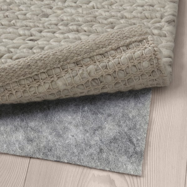 HJORTSVANG Rug, handmade/off-white, 160x230 cm