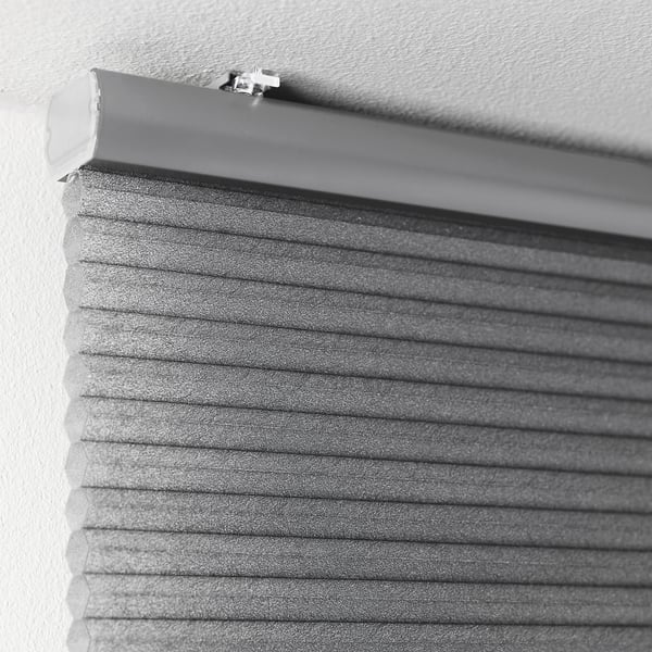 HOPPVALS Cellular blind, grey, 110x155 cm