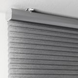 HOPPVALS Cellular blind, grey, 110x155 cm