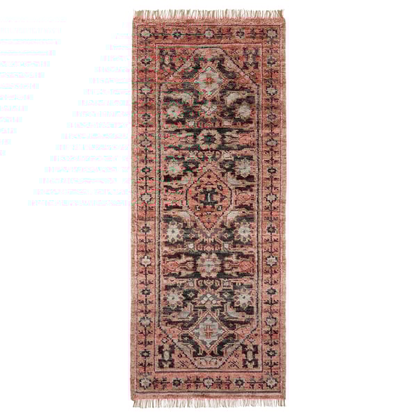 ISGRÄS Rug, low pile, multicolour, 80x200 cm