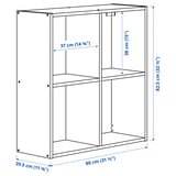 IVAR Shelving unit, pine, 80x30x83 cm