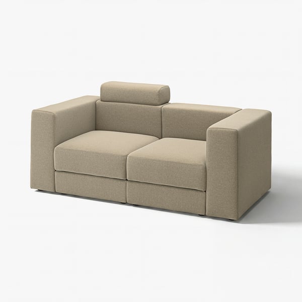 A JÄTTEBO beige modular sofa with a modern rectangular shape, soft cushions, and under-seat storage.