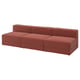 JÄTTEBO 4,5-seat modular sofa, Samsala brown-red