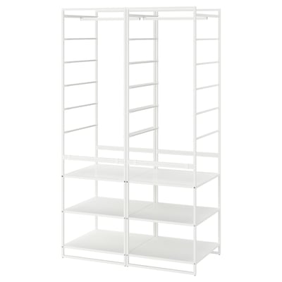 JONAXEL Wardrobe combination, white, 99x51x173 cm