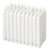 JUBLA Unscented chandelier candle, white, 20 cm