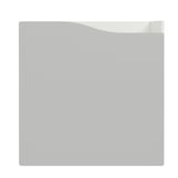 KALLAX Insert with door, wave shaped/grey, 33x33 cm