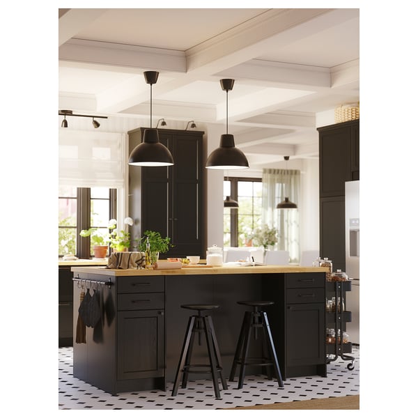 KARLBY Custom made worktop, oak/veneer, 63.6-125x3.8 cm
