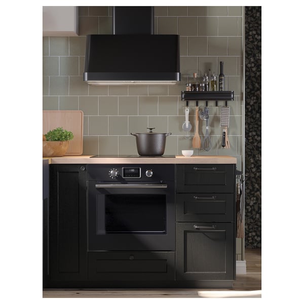 KARLBY Custom made worktop, oak/veneer, 63.6-125x3.8 cm