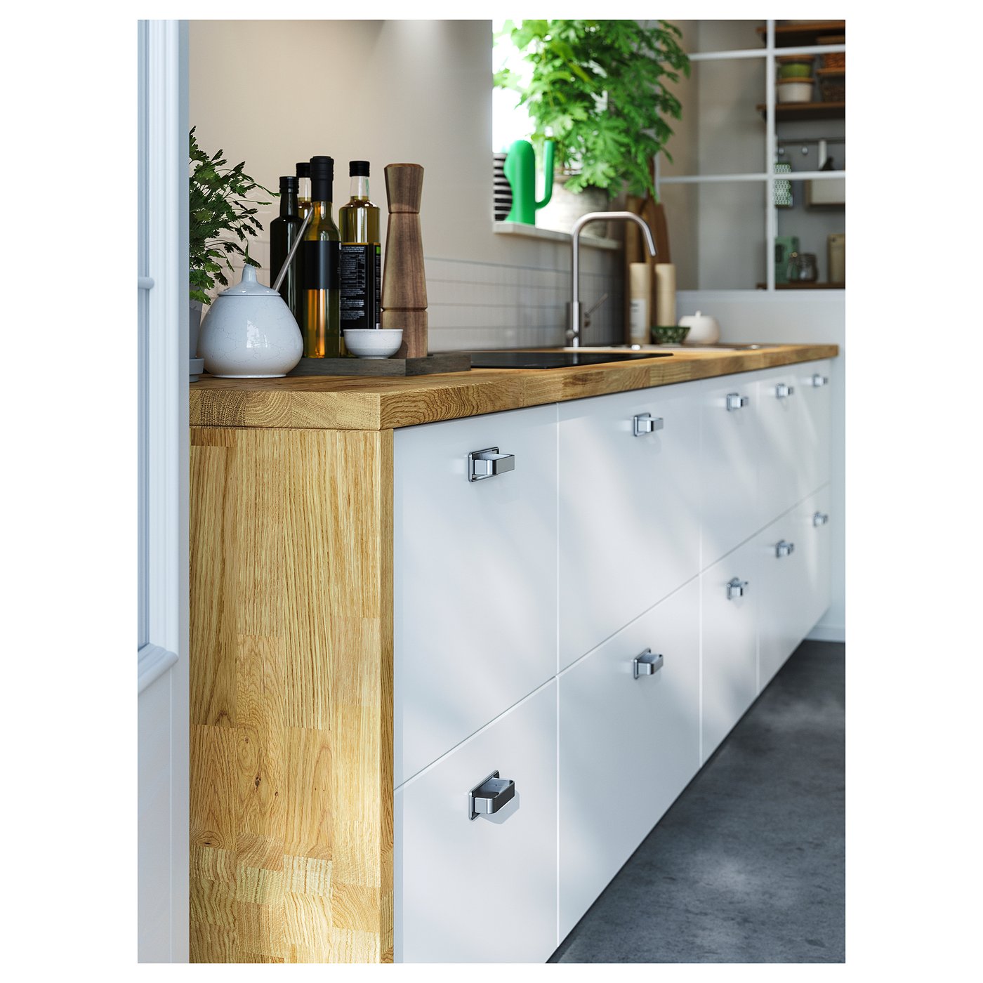 KARLBY worktop, oak/veneer, 246x3.8 cm - IKEA Norway