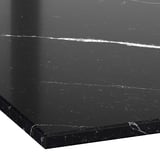 KASKER Custom made worktop, black white marble effect/quartz, 1 m²x2.0 cm