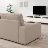 KIVIK 3-seat sofa with chaise longue, Tallmyra beige