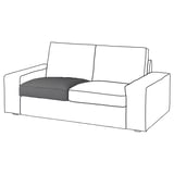 KIVIK Inner seat cushion for 2-seat sofa, for replacement