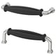 Option: KLINGSTORP Handle, black/chrome-plated, 141 mm
