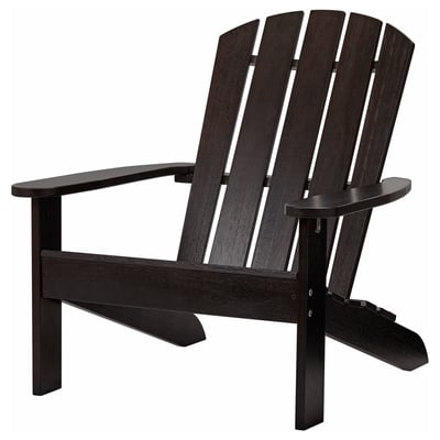 KLÖVEN Deck chair, outdoor, dark brown