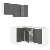 KNOXHULT Corner kitchen, dark grey