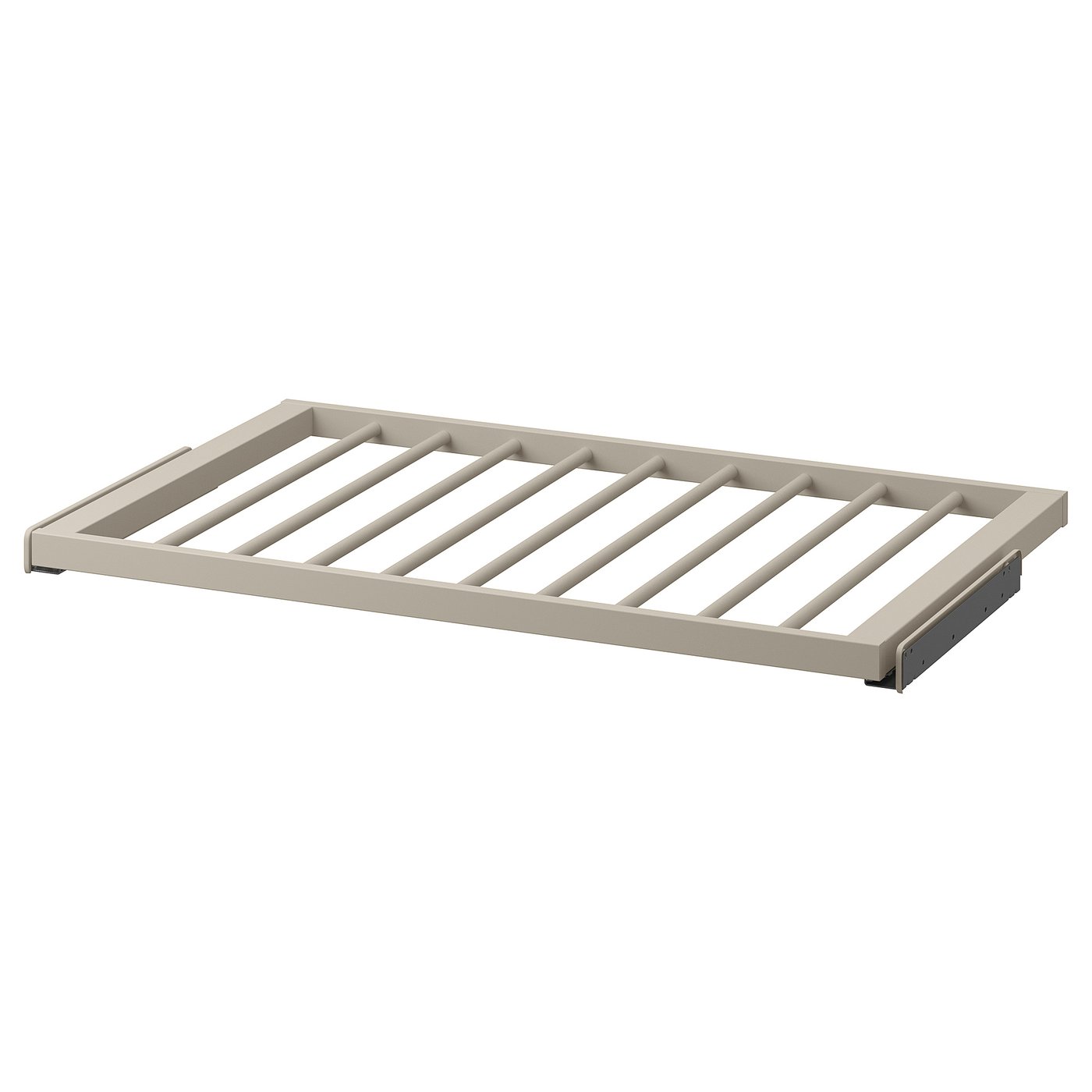 KOMPLEMENT pull-out trouser hanger, grey-beige, 100x58 cm IKEA