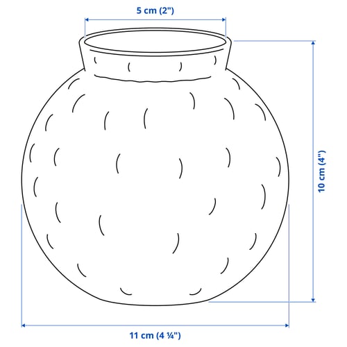 Illustration with measurements for the product: KONSTFULL.
