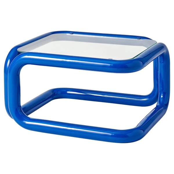 KONSTRUNDA Side table, blue, 71x62x38 cm