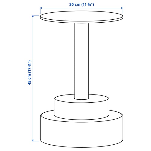 Illustration with measurements for the product: KONSTRUNDA.