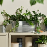 KORKGRAN Plant pot, in/outdoor/galvanised, 27x58 cm