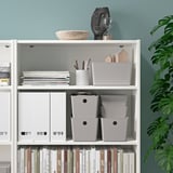KUGGIS Box, light grey, 18x26x15 cm