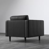 LANDSKRONA Armchair, Grann/Bomstad black/wood/black