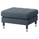 LANDSKRONA Footstool, Gunnared blue/metal