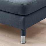 LANDSKRONA Footstool, Gunnared blue/metal