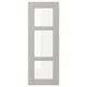 LERHYTTAN Glass door, light grey, 30x80 cm