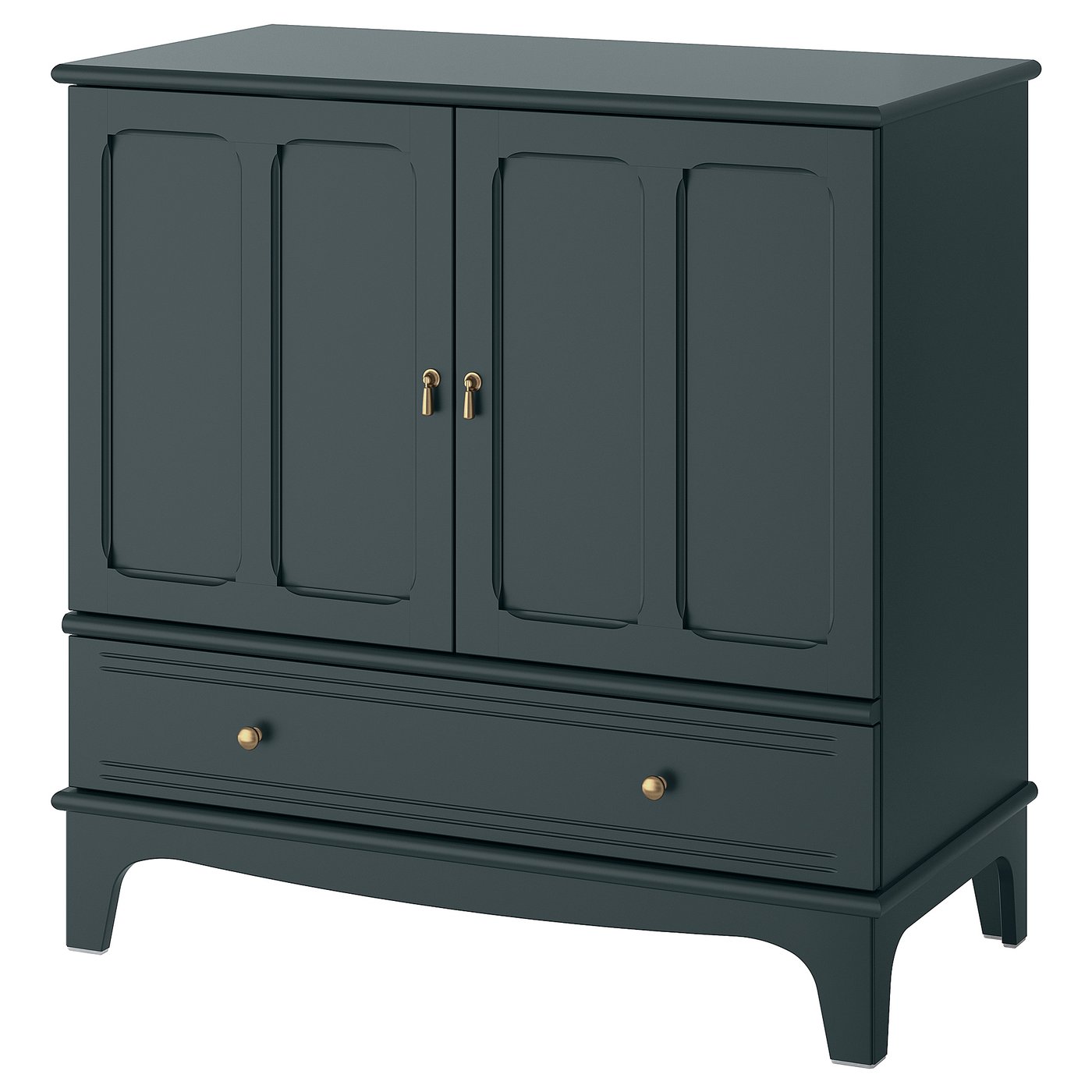 【廃盤・美品】IKEA LOMMARP ロマルプ 本棚 ダークブルーグリーン LOMMARP cabinet, dark blue-green, 102x101 cm - IKEA Norway