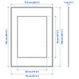 LOMVIKEN Frame, black, 70x100 cm