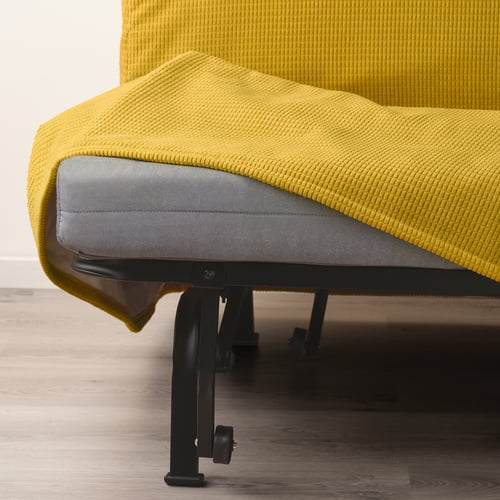LYCKSELE LÖVÅS 2-seat sofa-bed, Vansbro yellow - IKEA Norway