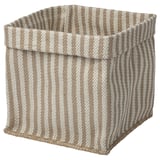 MÄVINN Basket, beige/jute handmade, 30x30x35 cm