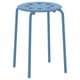 MARIUS Stool, blue, 45 cm