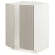 METOD Base cabinet for sink + 2 doors, white/Stensund beige, 60x60 cm