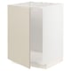 Option: METOD Base cabinet for sink, white/Havstorp beige, 60x60 cm