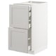 METOD Base cb 2 frnts/2 low/1 md/1 hi drw, white/Lerhyttan light grey, 40x60 cm