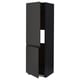 METOD Hi cab f fridge or freezer w 2 drs, black/Upplöv matt anthracite, 60x60x200 cm