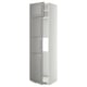 METOD Hi cab f fridge or freezer w 2 drs, white/Bodbyn grey, 60x60x220 cm