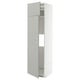 METOD Hi cab f fridge or freezer w 2 drs, white/Havstorp light grey, 60x60x220 cm