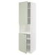 METOD High cab f micro w 2 doors/shelves, white/Stensund light green, 60x60x220 cm