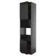METOD High cabinet f built-in appliances, black-grey/Bodbyn black, 60x60x240 cm