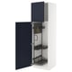 METOD High cabinet with cleaning interior, white Axstad/matt blue, 60x60x200 cm
