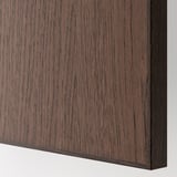 METOD / KNIVSHULT Base cabinet with 2 drawers, black-grey/Sinarp brown, 60x37 cm