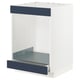 METOD / MAXIMERA Base cab for hob+oven w drawer, white Axstad/matt blue, 60x60 cm